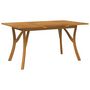 Voir la diapositive 2 : VIDAXL Table de jardin 150x90x75 cm Bois d'acacia solide