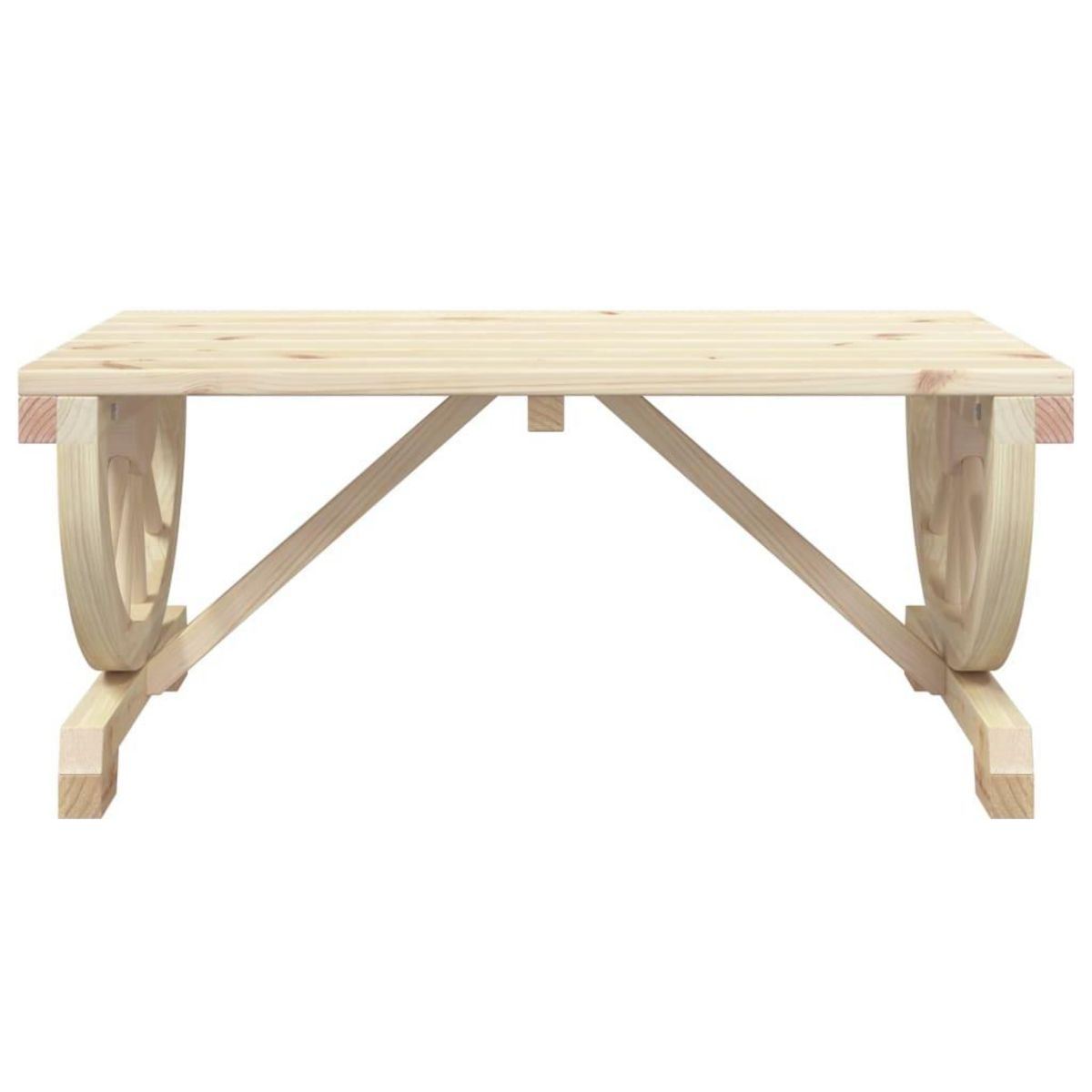 VIDAXL Table basse de jardin 90x50x40 cm bois de sapin massif