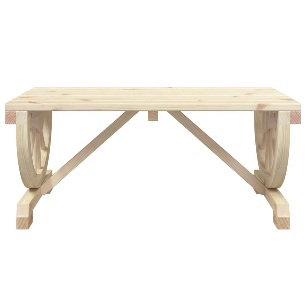 VIDAXL Table basse de jardin 90x50x40 cm bois de sapin massif