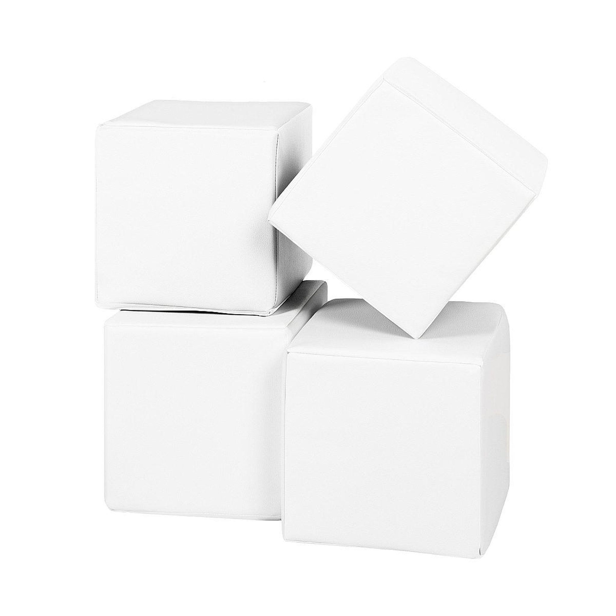 VELINDA Lot cubes xxl mousse 4 pcs blanc