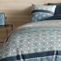Voir la diapositive 3 : ATELIER DU COTON Parure housse de couette 3pcs 100% coton 57fils -zircon