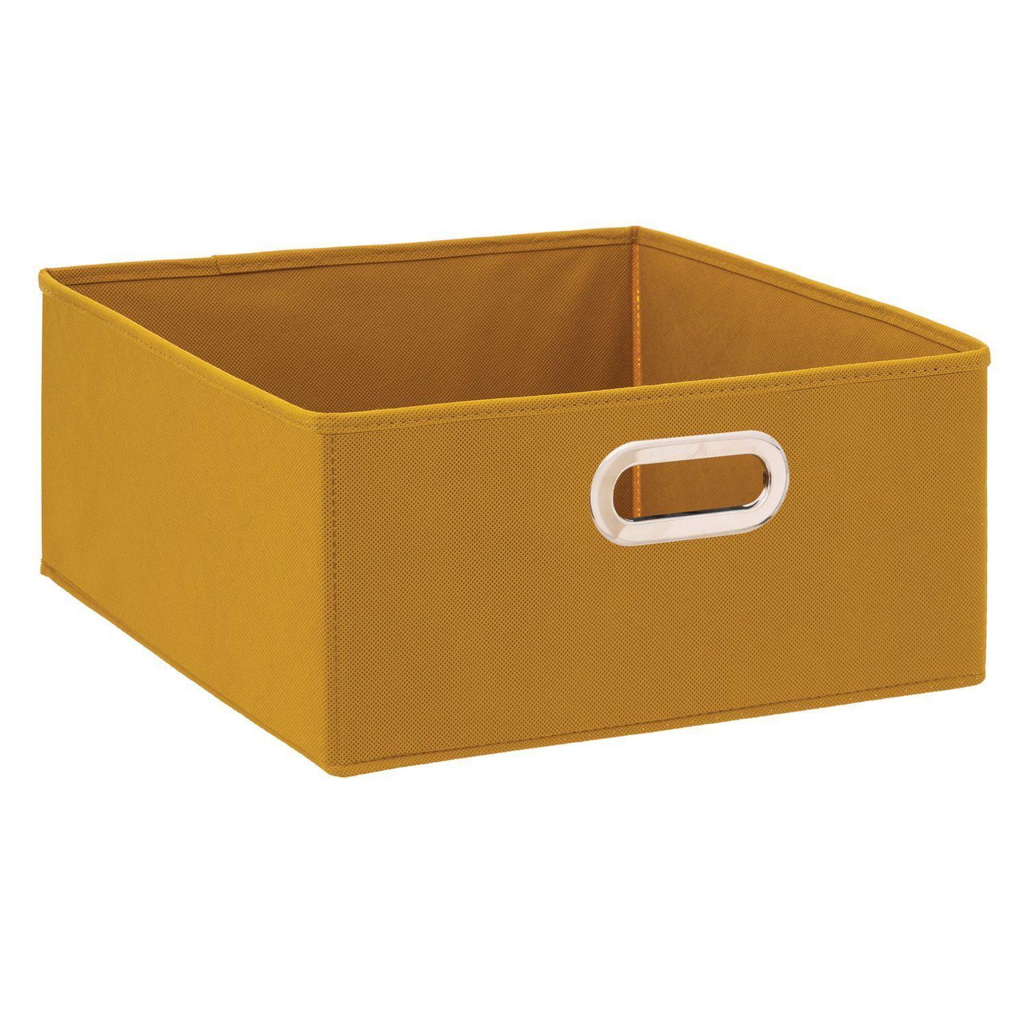 Voir la diapositive 4 : TOILINUX Lot de 2 boîtes de rangement carrées en tissu MIX' N MODUL