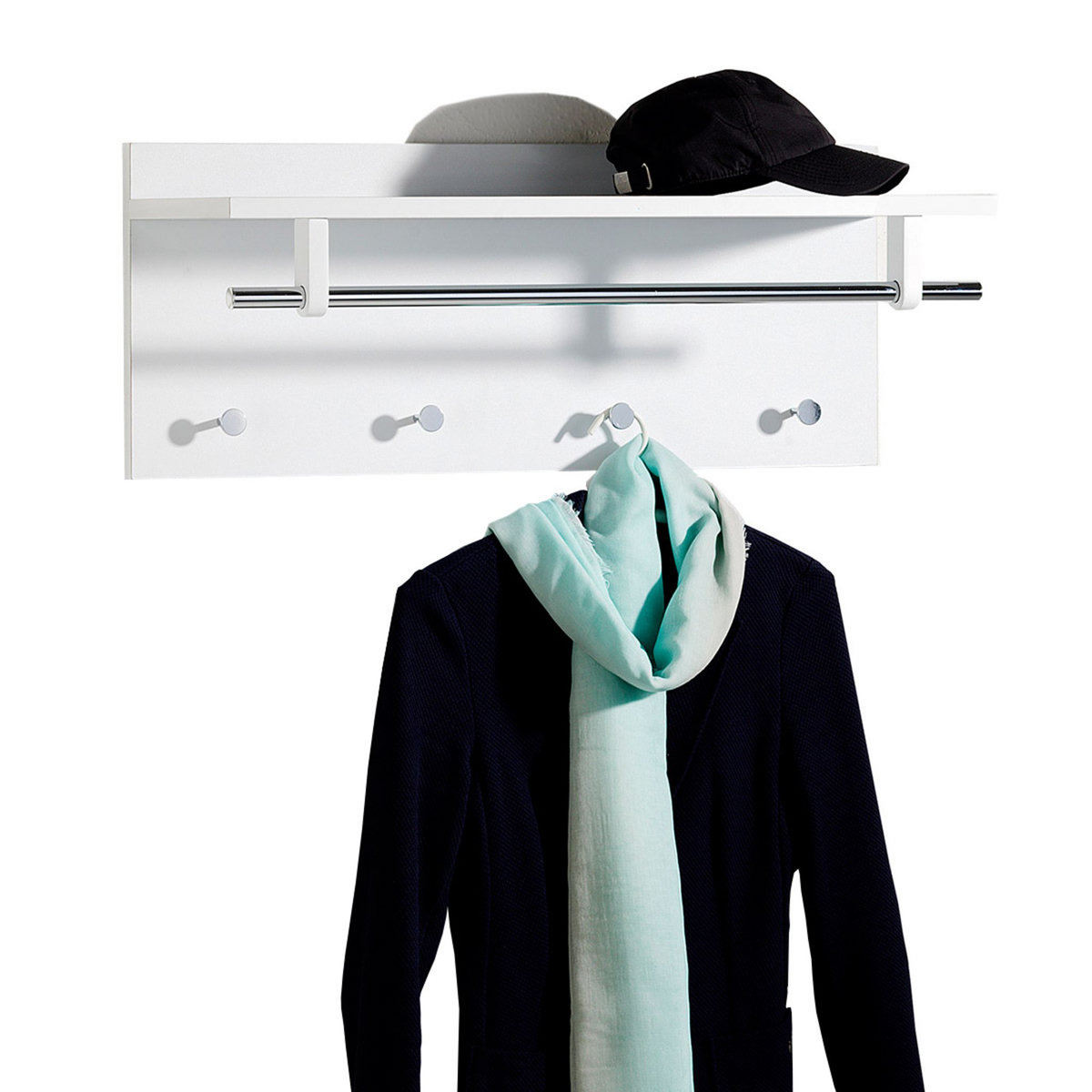 Porte manteau mural FLORENCE H30xL75xP26cm