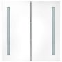 Voir la diapositive 4 : VIDAXL Armoire de salle de bain a miroir LED Gris 62x14x60 cm