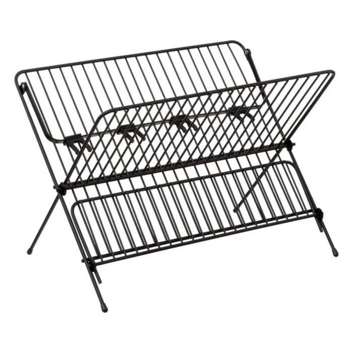 FIVE Égouttoir 2 Niveaux  Pliable  42cm Noir