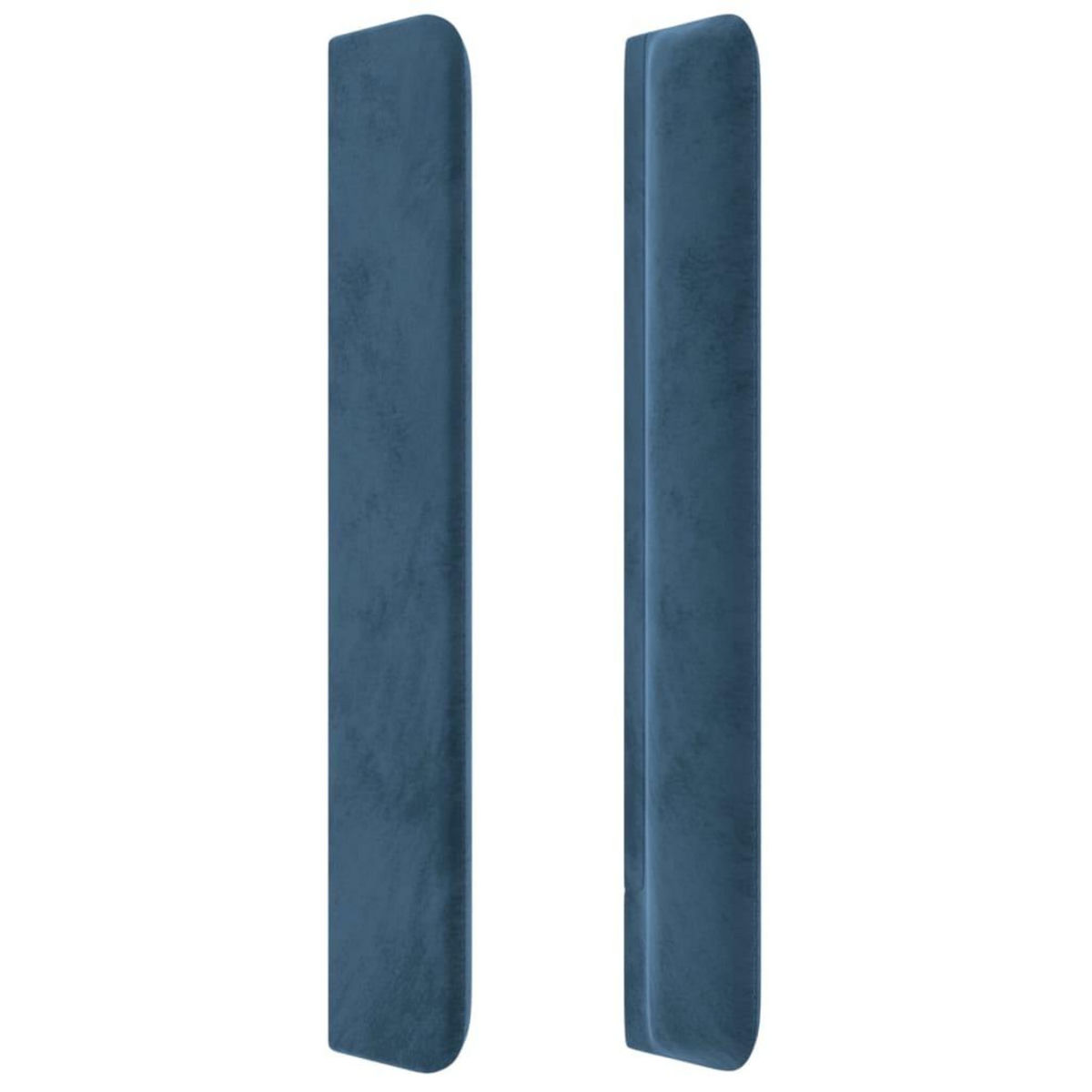 VIDAXL Tete de lit a LED Bleu fonce 103x16x118/128 cm Velours