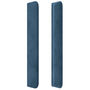 Voir la diapositive 5 : VIDAXL Tete de lit a LED Bleu fonce 103x16x118/128 cm Velours