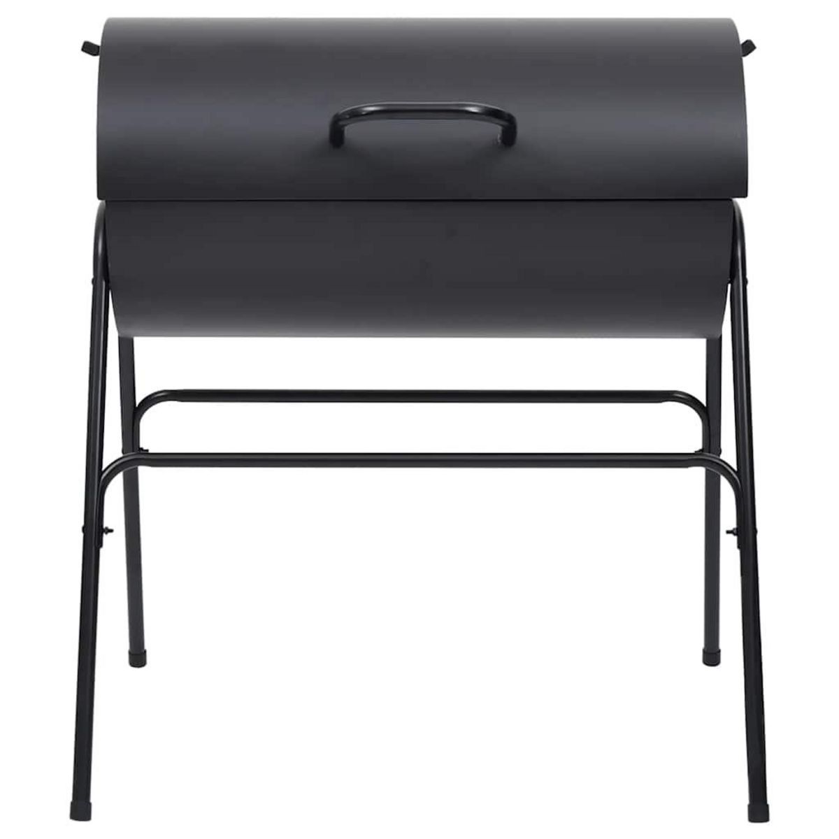 VIDAXL Gril a baril avec 2 grilles de cuisson Noir 80x95x90 cm Acier
