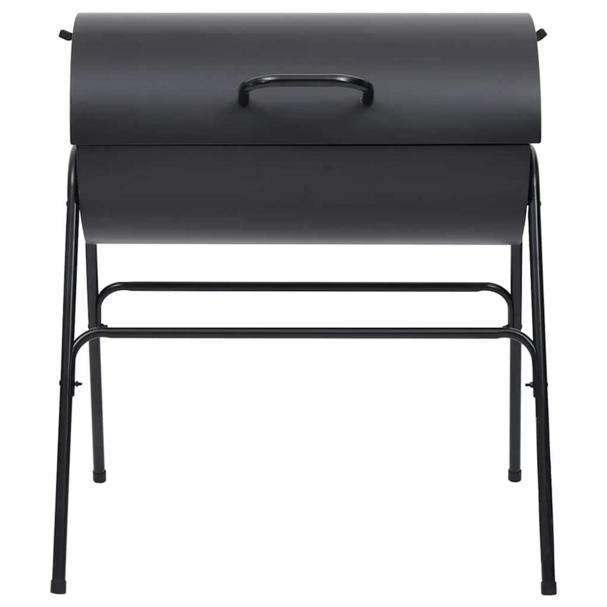 VIDAXL Gril a baril avec 2 grilles de cuisson Noir 80x95x90 cm Acier