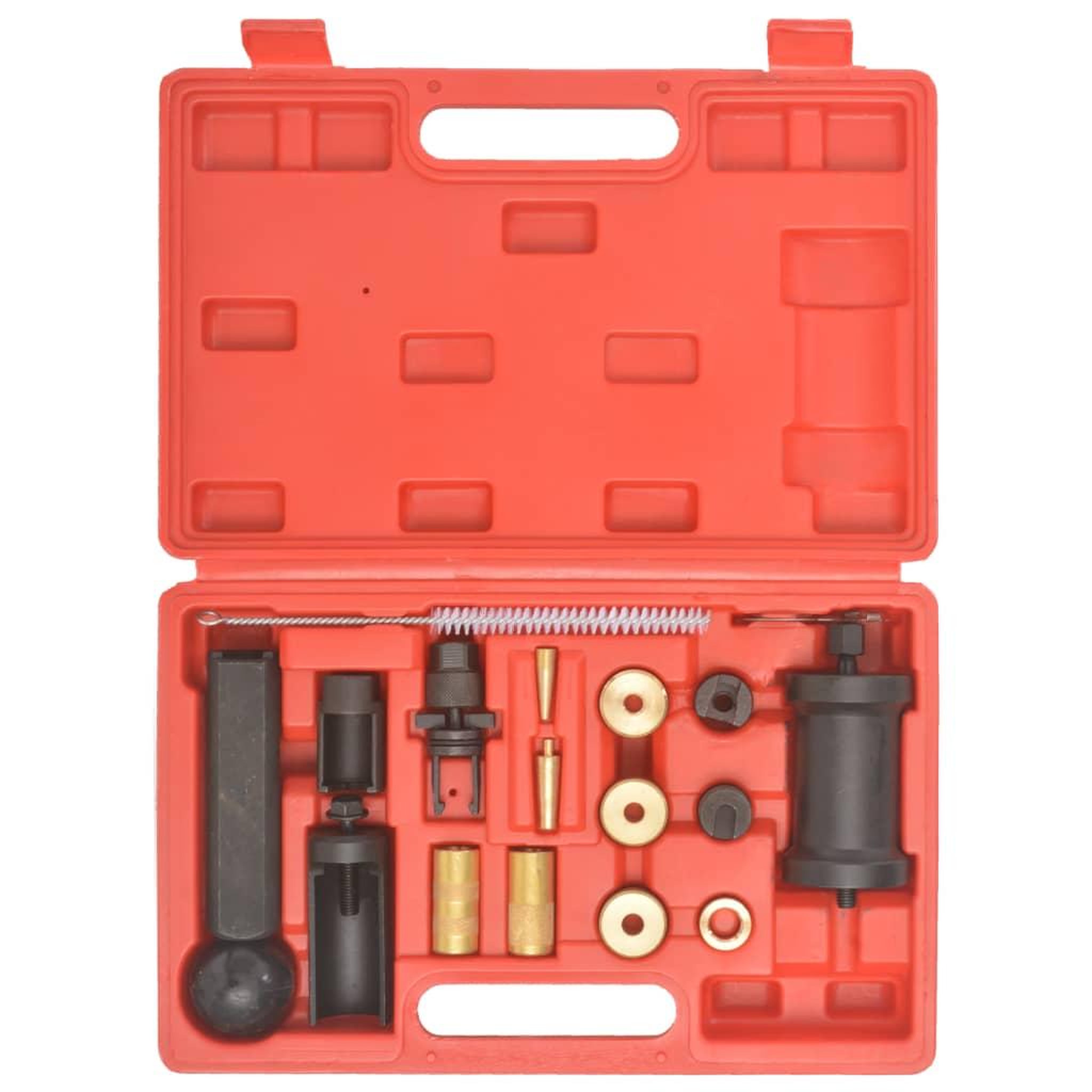Voir la diapositive 3 : VIDAXL Kit d'outils d'installation d'injecteurs 18 pcs pour VAG VW