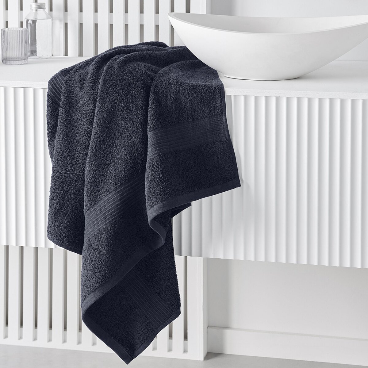 TODAY Maxi drap de bain uni en coton 450 g/m²
