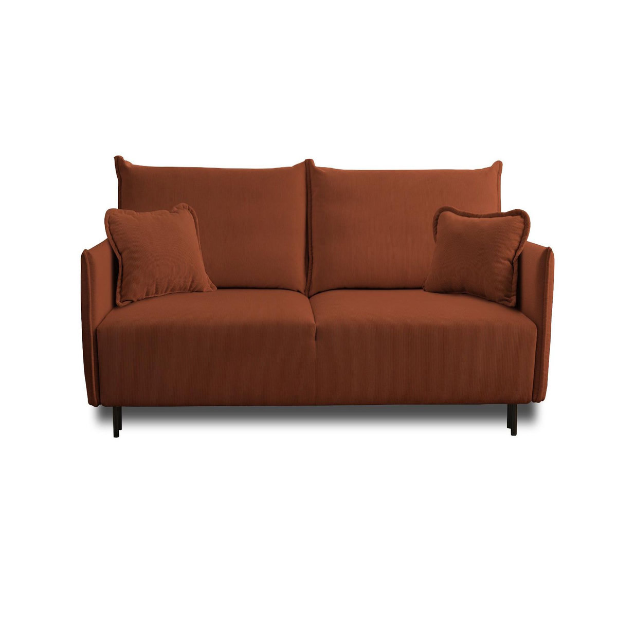 LISA DESIGN Valentina - canapé 3 places convertible - avec coffre - en velours côtelé - style contemporain