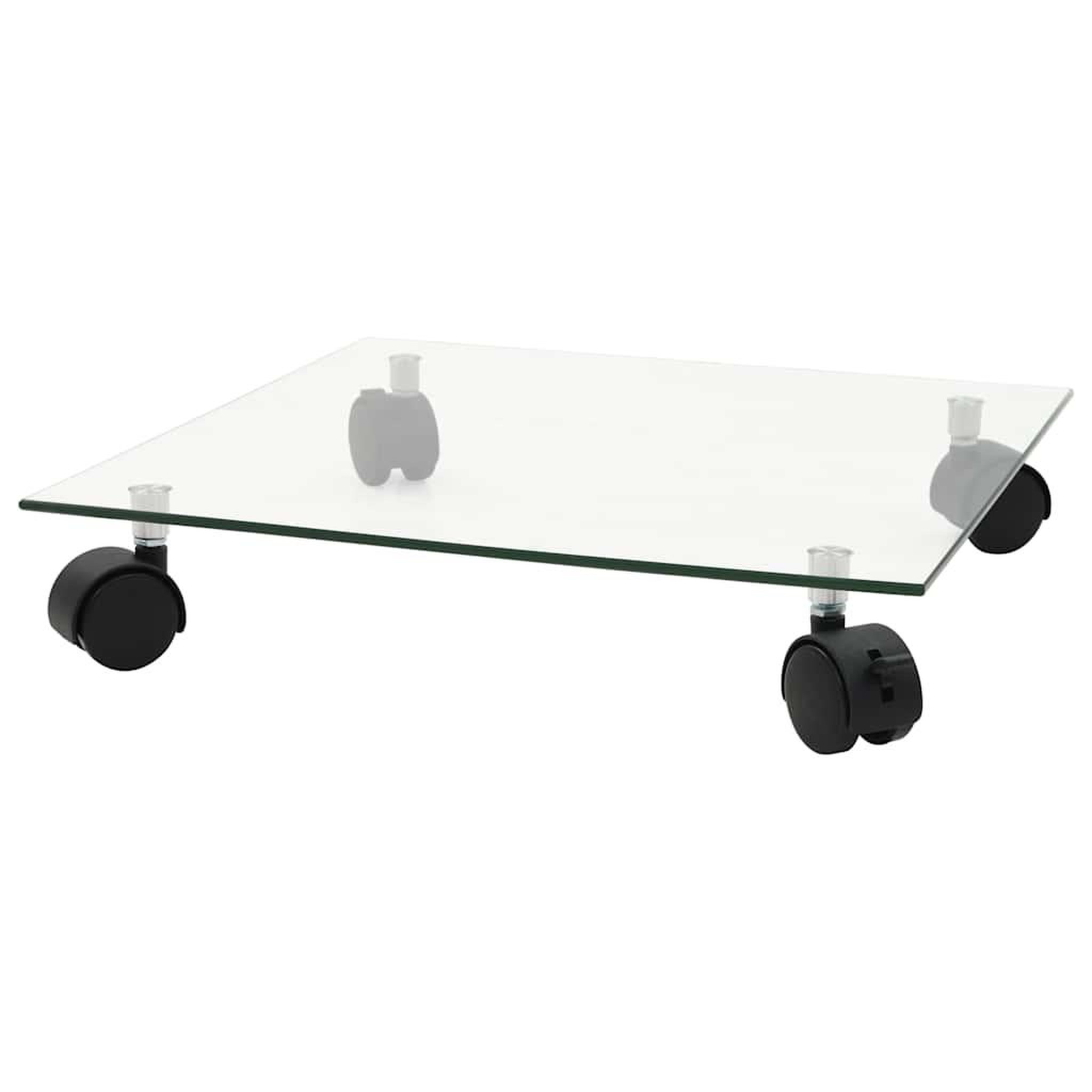 Voir la diapositive 2 : VIDAXL Support carre pour plantes 2 pcs verre trempe 35 x 35 cm