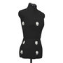 Voir la diapositive 5 : VIDAXL Mannequin de robe ajustable pour femme Noir S Taille 33-40