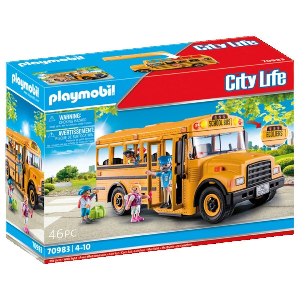 PLAYMOBIL Jouet Autocar Scolaire Playmobil Jaune