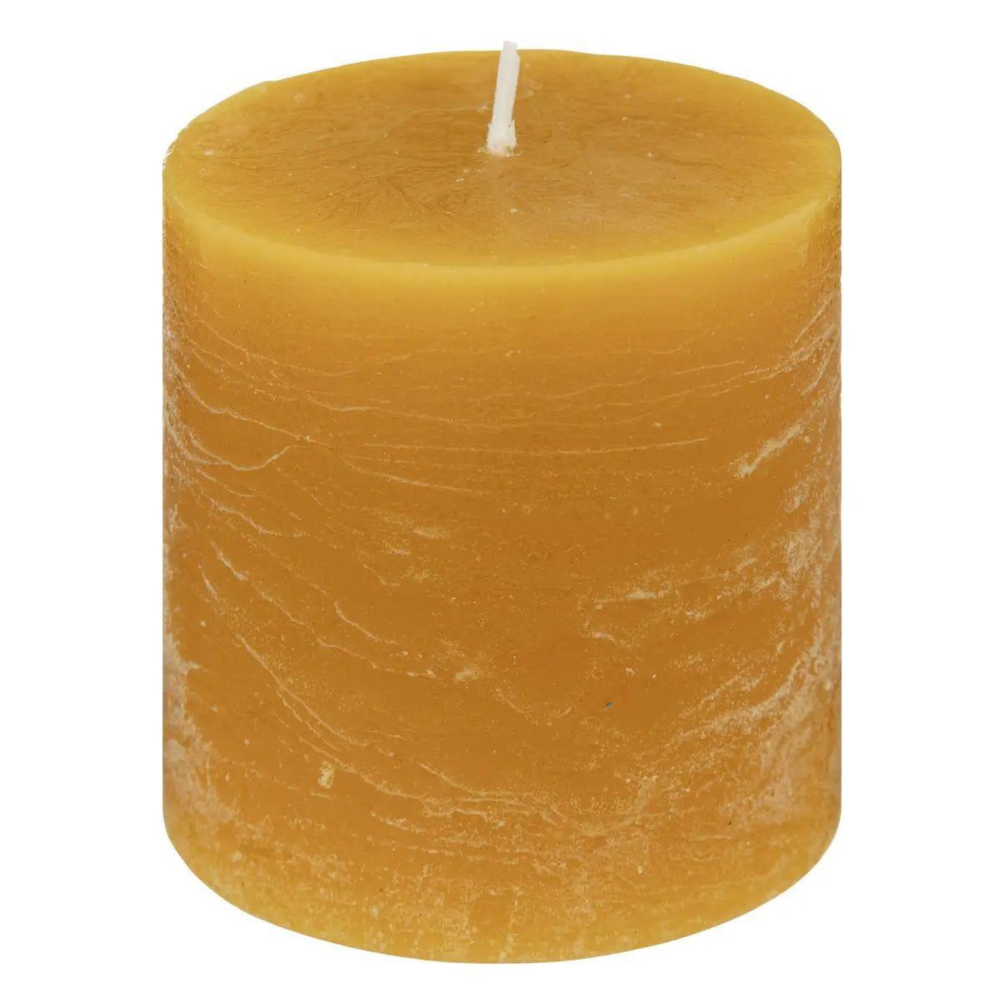COMPTOIR DE LA BOUGIE Bougie ronde  rustic  7cm jaune