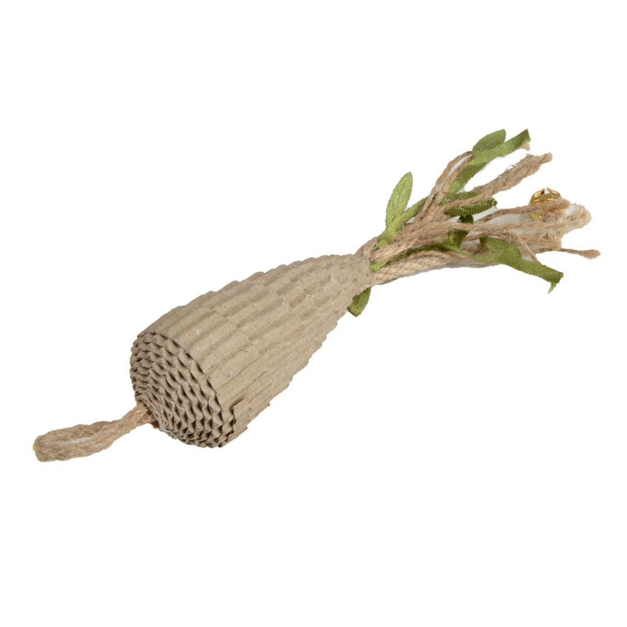 Voir la diapositive 1 : LOVE STORY Jouet pour chat  pyramide & ficelles  16cm naturel