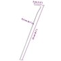 Voir la diapositive 6 : VIDAXL Piquets de tente 25 pcs 23 cm Ø3 mm acier galvanise