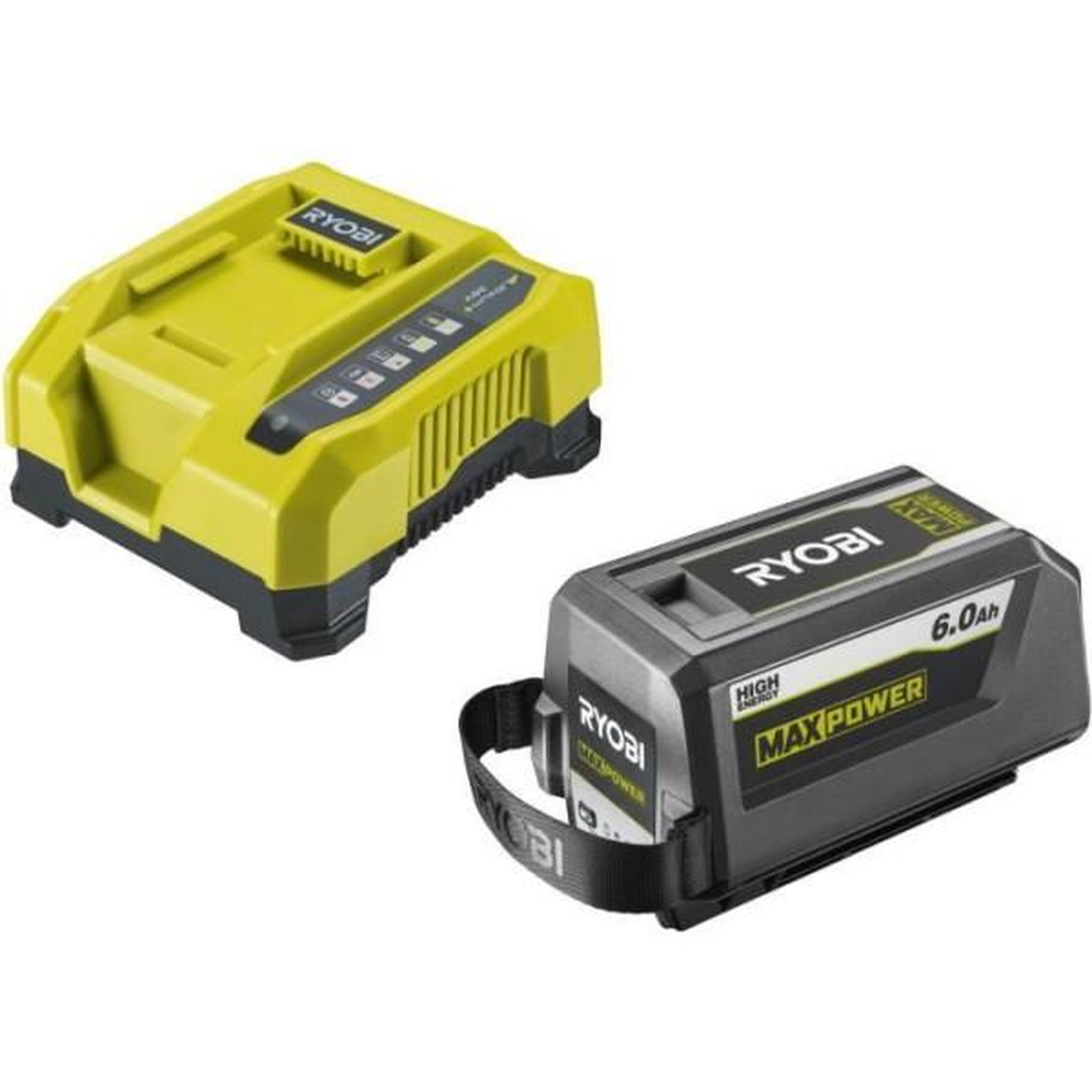 Ryobi RYOBI - 1 batterie lithium+ 36V MAXPOWER 6,0 Ah High Energy et 1 chargeur rapide 6,0 A - RY36BK60B-160