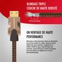 Voir la diapositive 4 : Monster Cable Câble HDMI M2000 UHD 4K HDR10+ 25GBPS 1.5M
