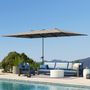 Voir la diapositive 4 : OUTSUNNY Parasol de jardin grande taille dim. 4,51 x 2,64 m manivelle alu métal polyester haute densité UPF 50+ gris
