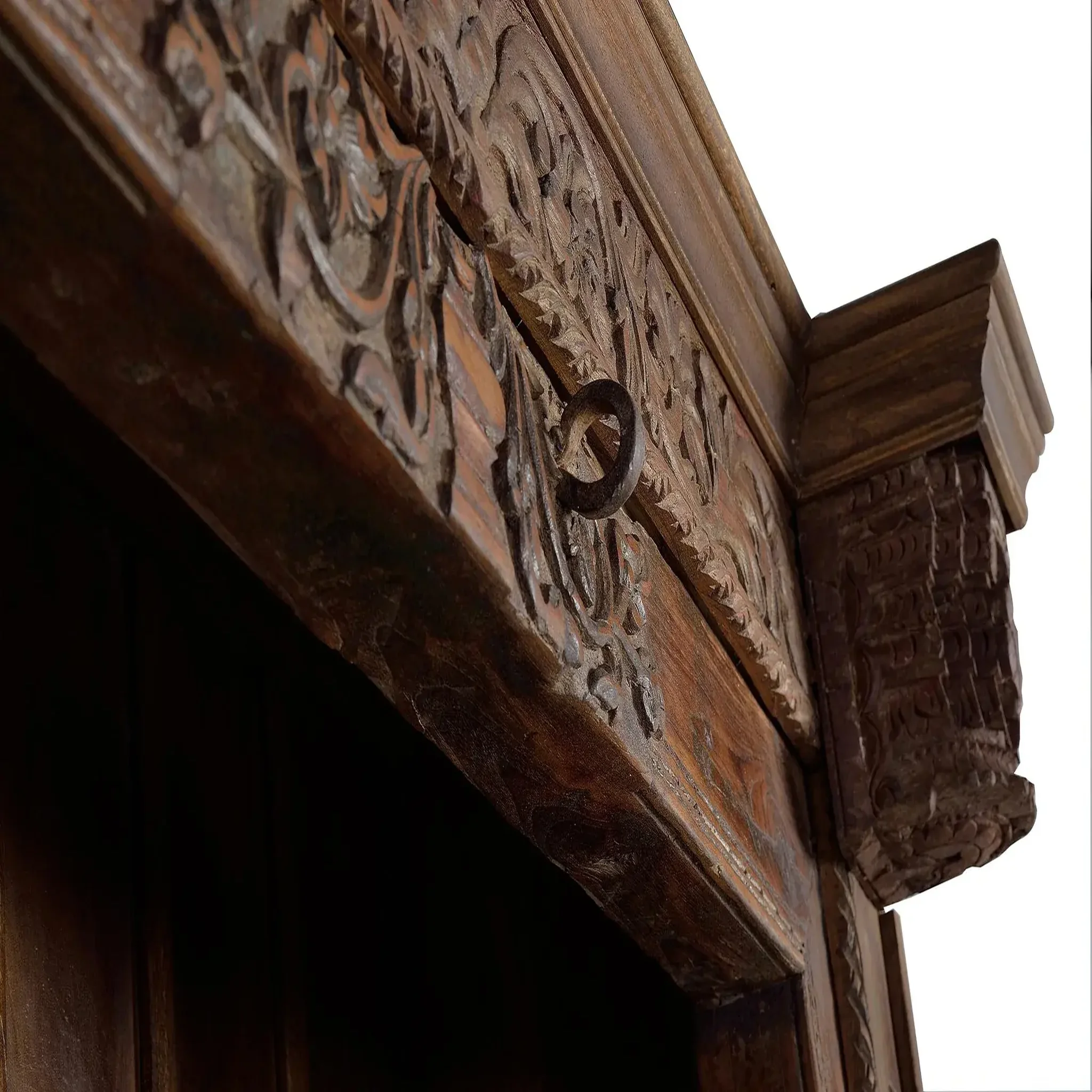 Voir la diapositive 2 : GINER Y COLOMER SL Bibliothèque en bois de manguier 142 cm style rustique contemporain