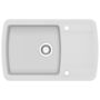 Voir la diapositive 2 : VIDAXL Evier de cuisine Granit Seul lavabo Blanc
