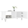 Voir la diapositive 4 : VIDAXL Table basse Blanc brillant 90x50x40 cm Bois d ingénierie