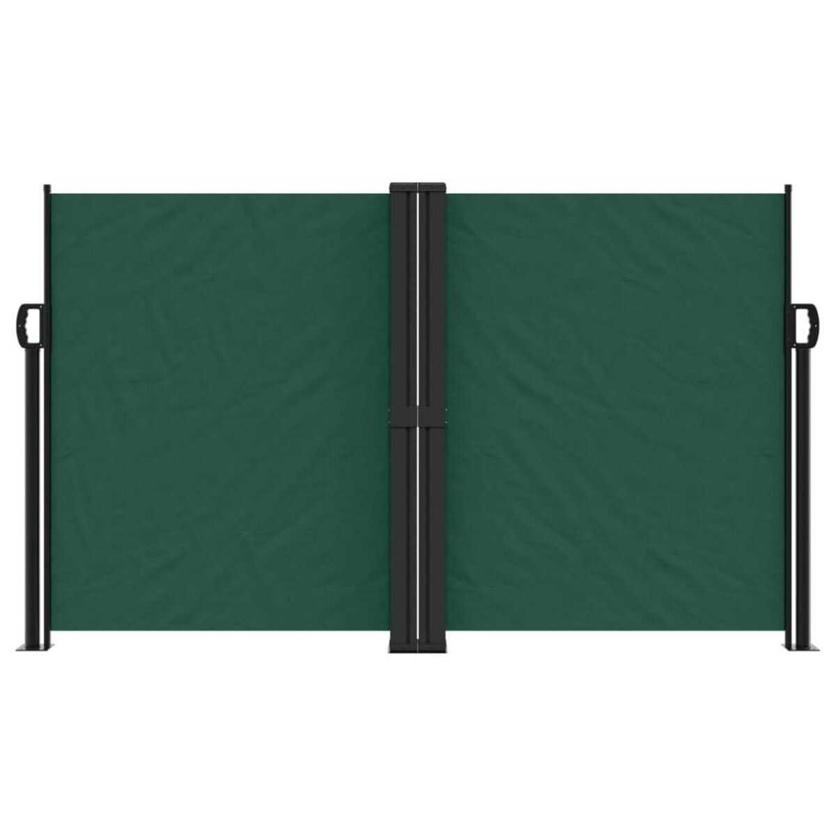 VIDAXL Auvent lateral retractable vert fonce 140x1200 cm