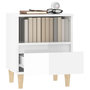 Voir la diapositive 5 : VIDAXL Tables de chevet 2 pcs Blanc brillant 40x35x50 cm