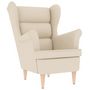 Voir la diapositive 2 : VIDAXL Fauteuil blanc 74x84x100 cm lin