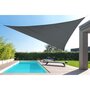 Voile d'ombrage triangulaire - Gris - 5x5x5m - SHADOW 2