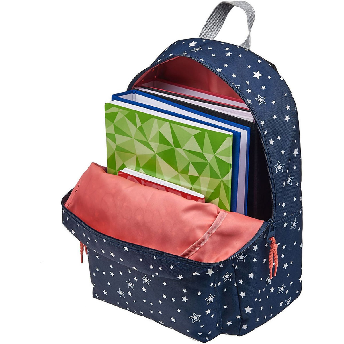 REPLAY Sac à dos 1 compartiment bleu et blanc motif étoiles