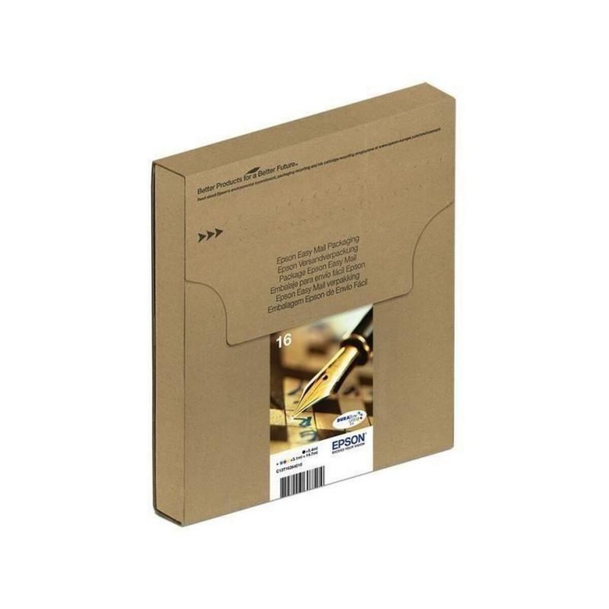 Epson Cartouche EPSON T1626 Stylo a plume EasyMail Multiplack 4 couleurs