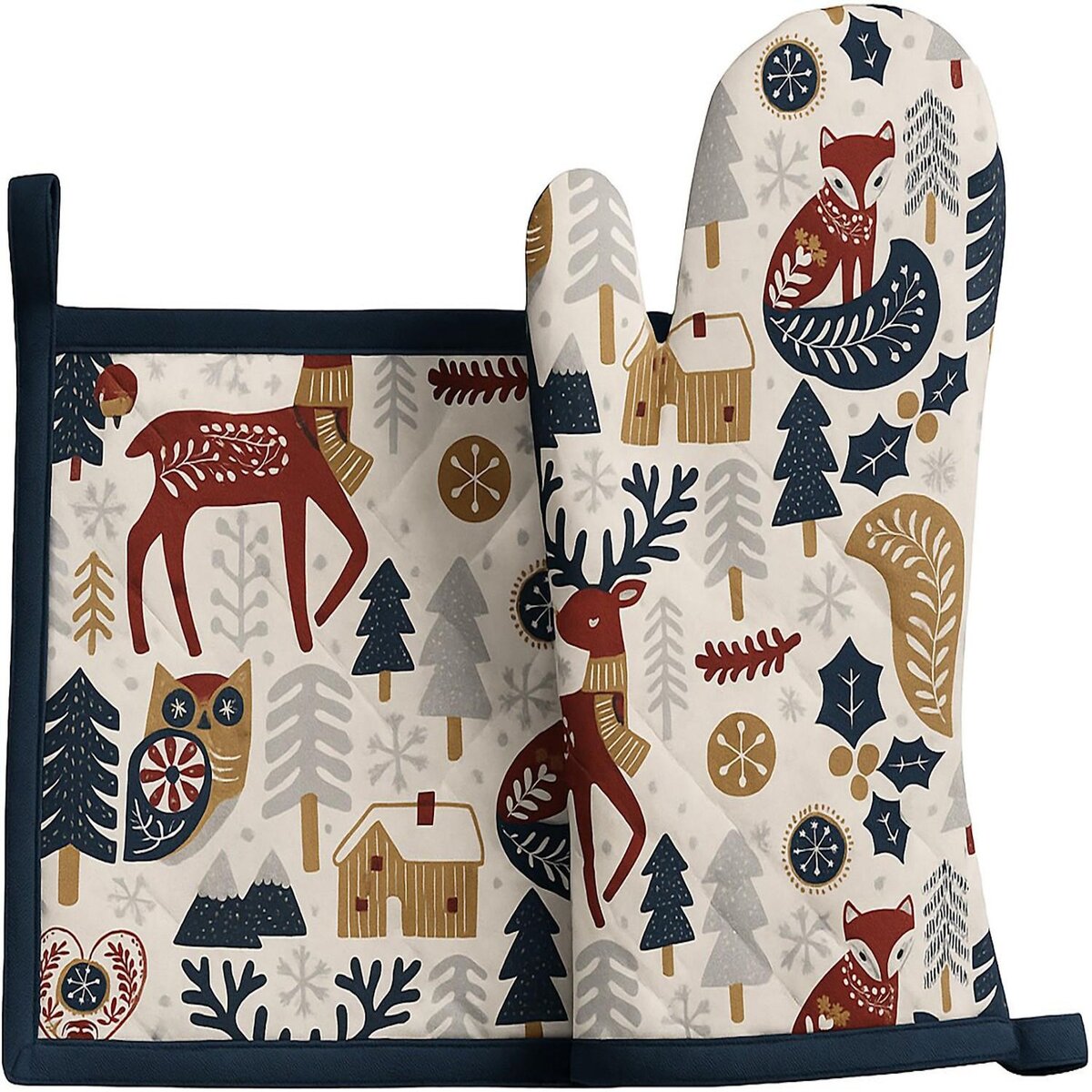 Les Ateliers du Linge Gant et manique imprimés