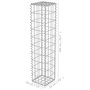 Voir la diapositive 6 : VIDAXL Mur a gabion avec couvercles Acier galvanise 20x20x100 cm