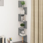 VIDAXL Etagere angle murale Sonoma gris 20x20x127,5 cm Bois ingenierie