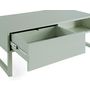 Voir la diapositive 4 : BEST MOBILIER Sofia - table basse - vert sauge mat - 110 cm