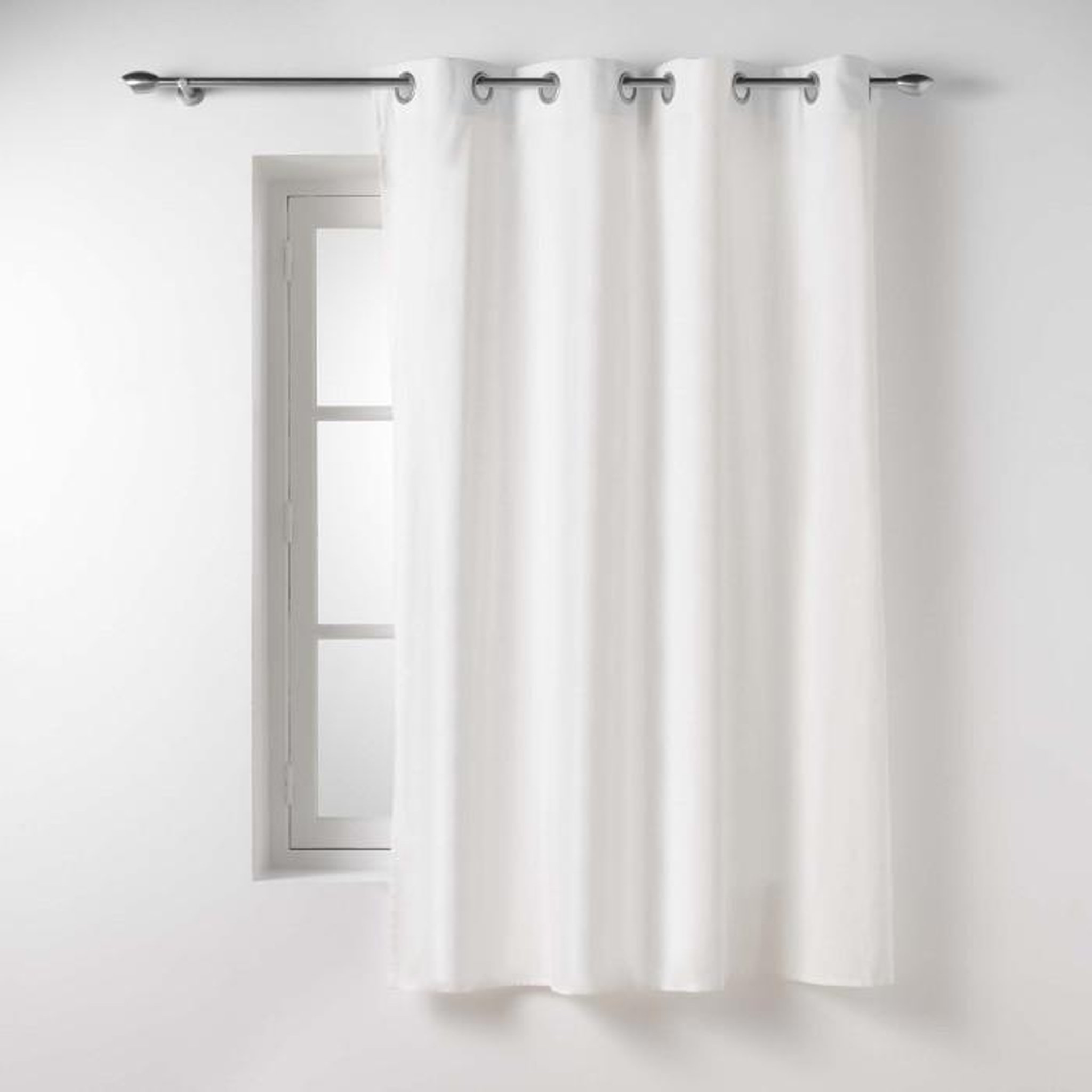 Voir la diapositive 1 : Paris Prix Rideau à Œillets  Twily  135x180cm Blanc