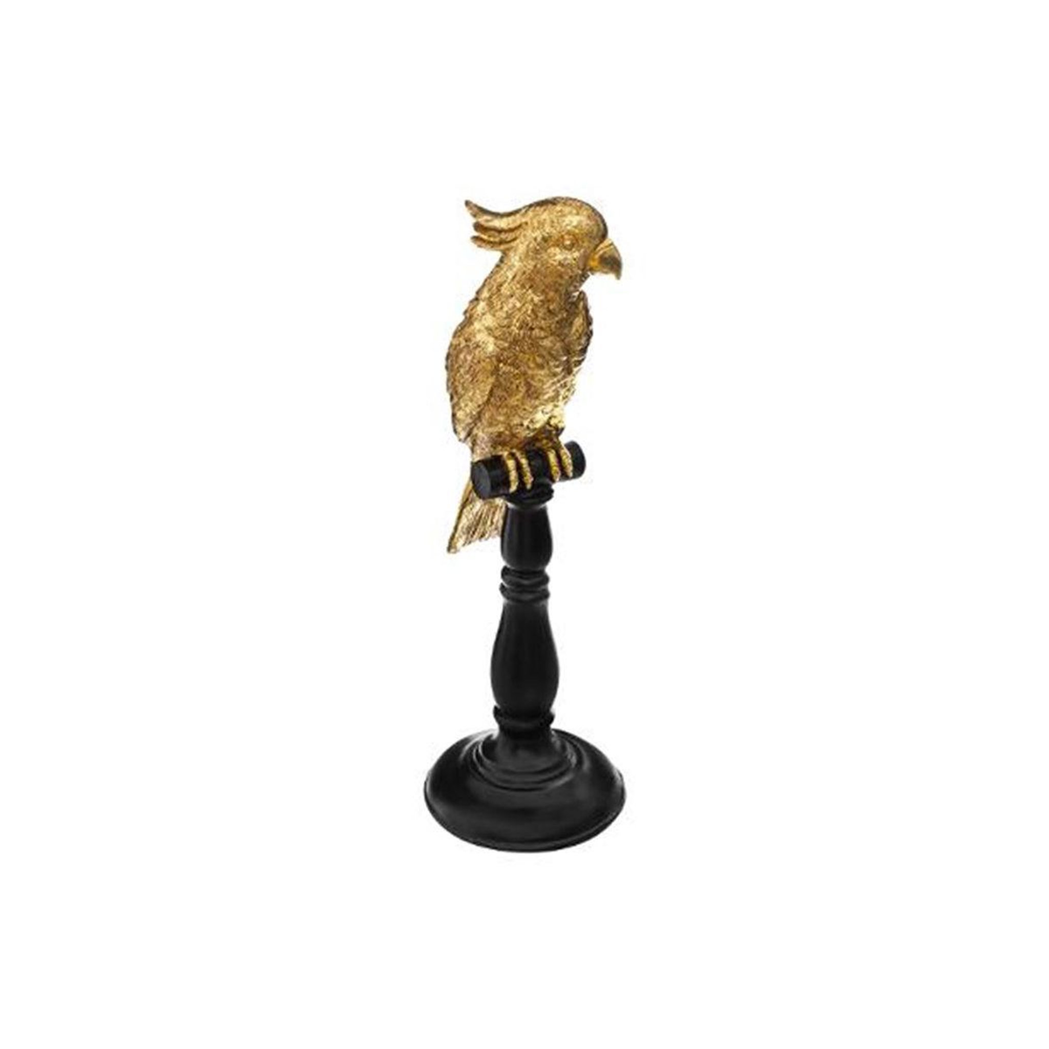 Voir la diapositive 1 : ATMOSPHERA Statuette déco  perroquet  33cm or
