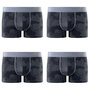 Voir la diapositive 4 : FREEGUN Lot de 4 boxers en coton homme Signature Pablo