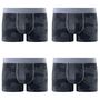 Voir la diapositive 4 : FREEGUN Lot de 4 boxers en coton homme Signature Pablo