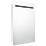 Voir la diapositive 3 : VIDAXL Armoire de salle de bain à miroir LED Blanc brillant 60x11x80cm
