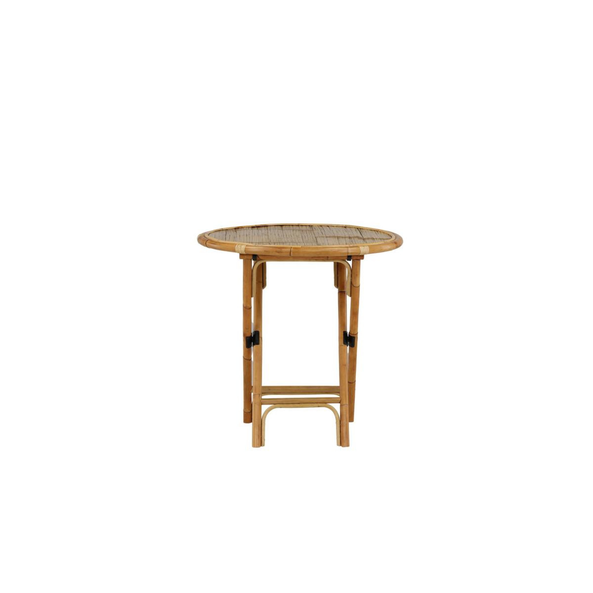 Voir la diapositive 2 : Paris Prix Table de jardin  cane  80cm naturel