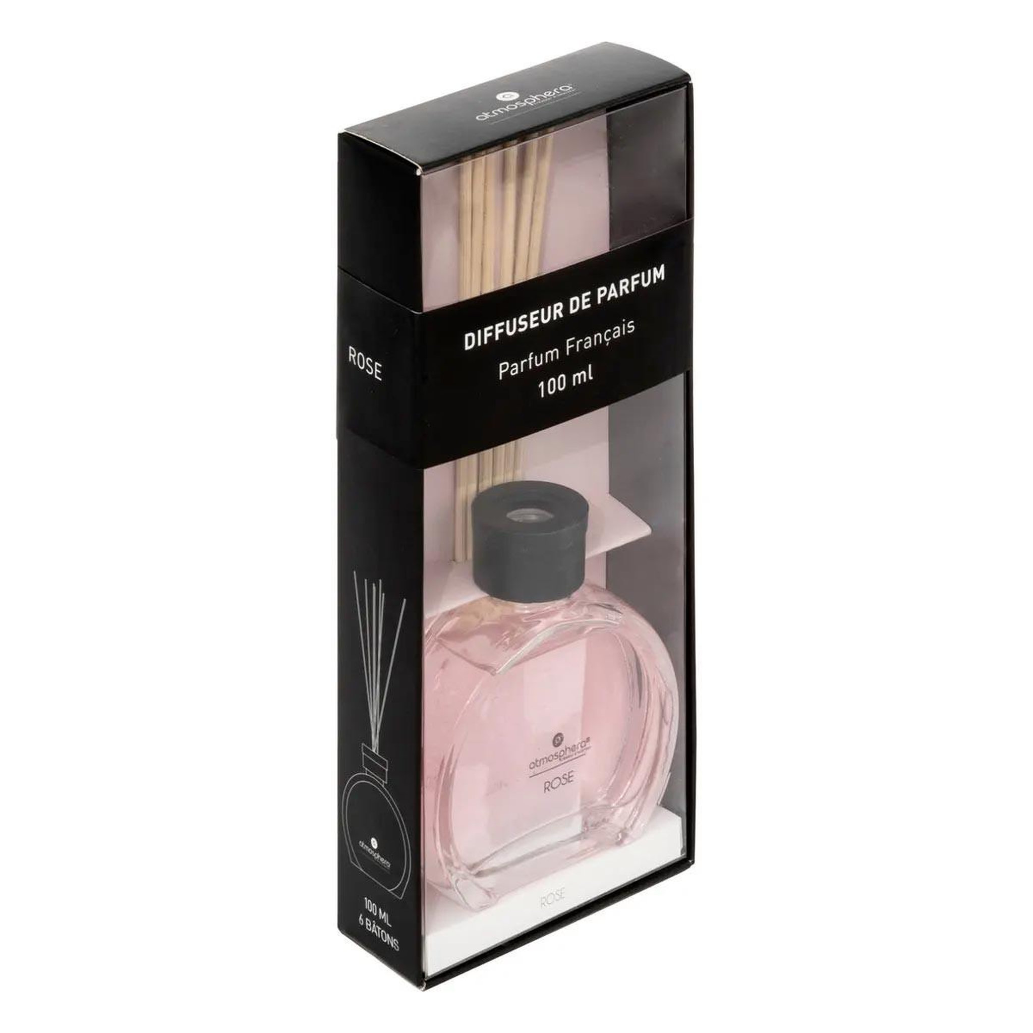 Voir la diapositive 3 : COMPTOIR DE LA BOUGIE Diffuseur de parfum & 6 bâtonnets  haly  100ml rose