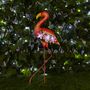 Voir la diapositive 5 :  Flamant rose solaire 3 LED blanches