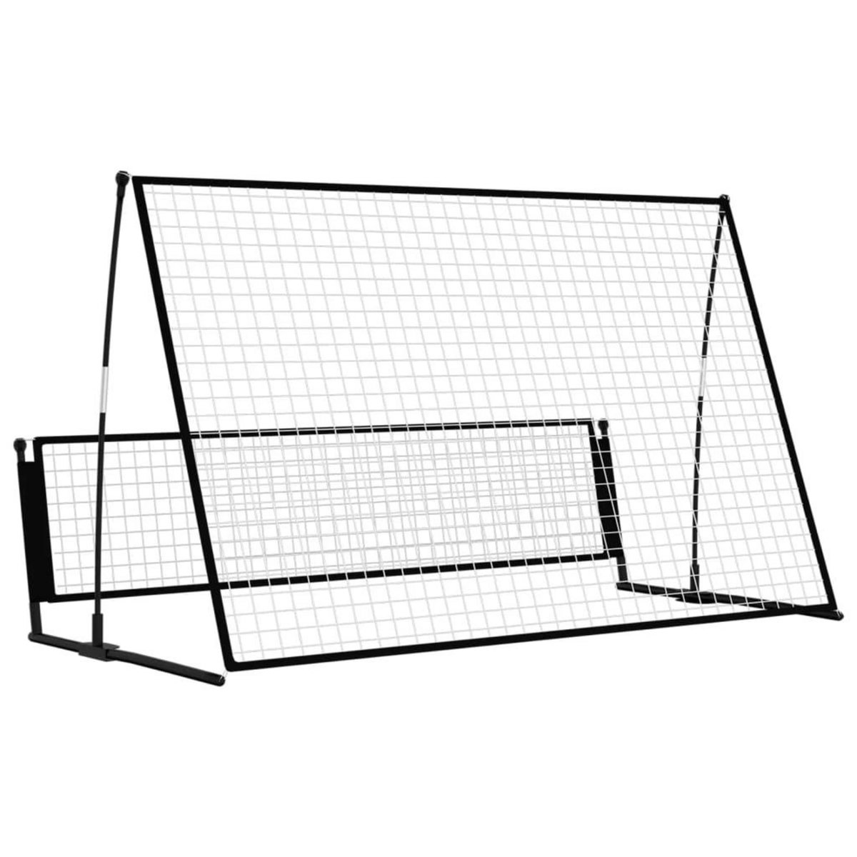 VIDAXL But de football de rebondissement 2 en 1 202x104x120 cm Acier