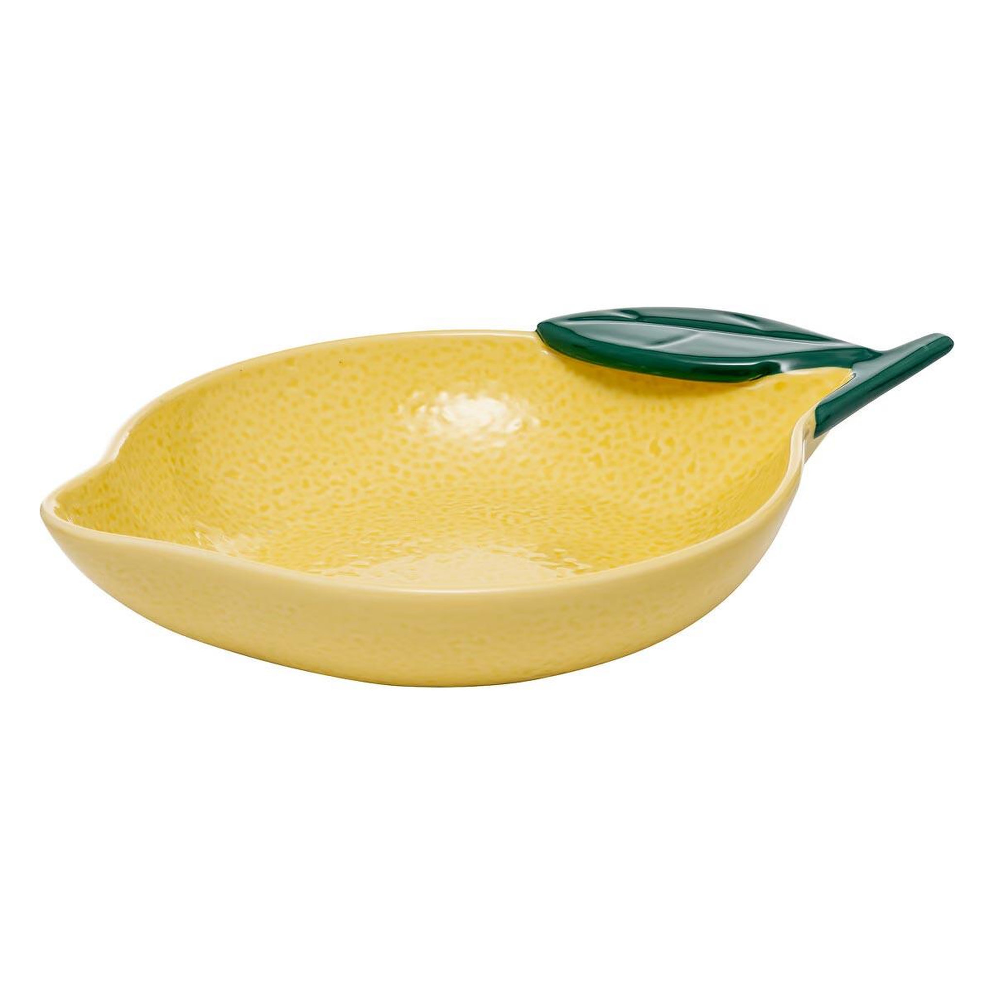 SECRET DE GOURMET Plat de Présentation en Céramique  Citrons  31cm Jaune