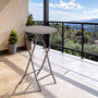 Voir la diapositive 2 : HESPERIDE Table de jardin ronde Greensboro Ø 60 cm 2 places Café - Hespéride