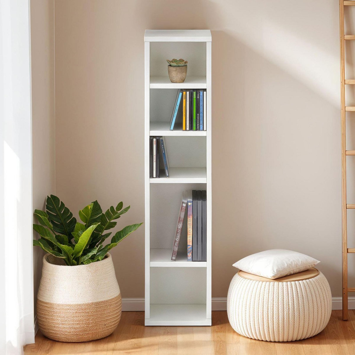 IDIMEX Étagère pour CD et DVD MELODIE, en bois